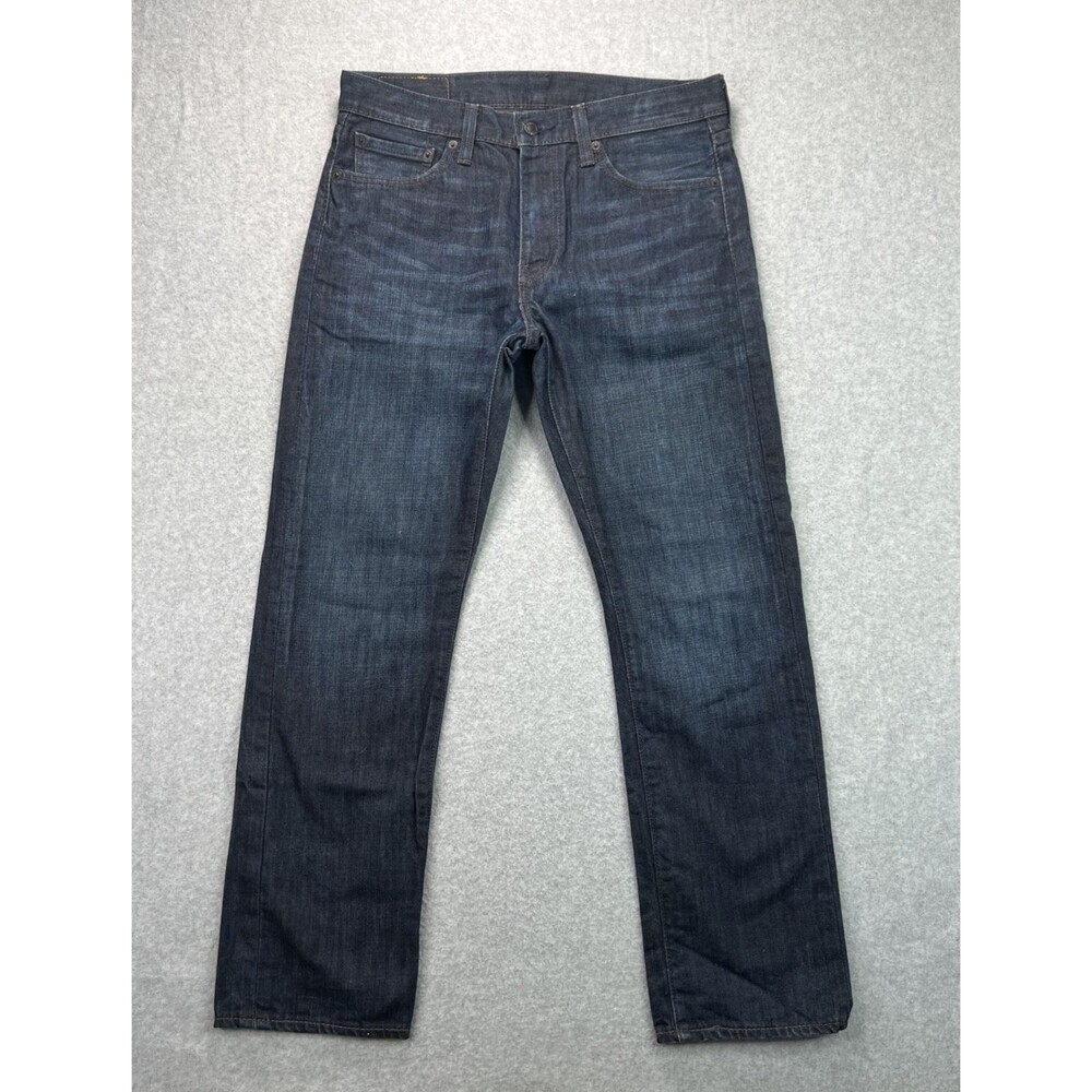 Levi's Men's 513 Jeans 32 X 30 (32x27.5) Blue Slim Straight Leg Stretch Casual